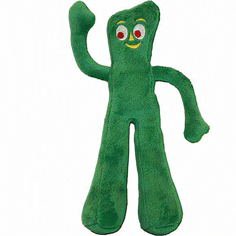 Multipet Gumby Plush Filled Dog Toy Green 9 inch (Pack‎ of 1)